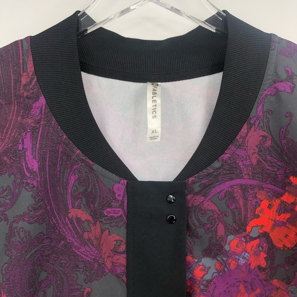 Fabletic Floral Ithaca Bomber Athletic Jacket - Picture 3 of 16